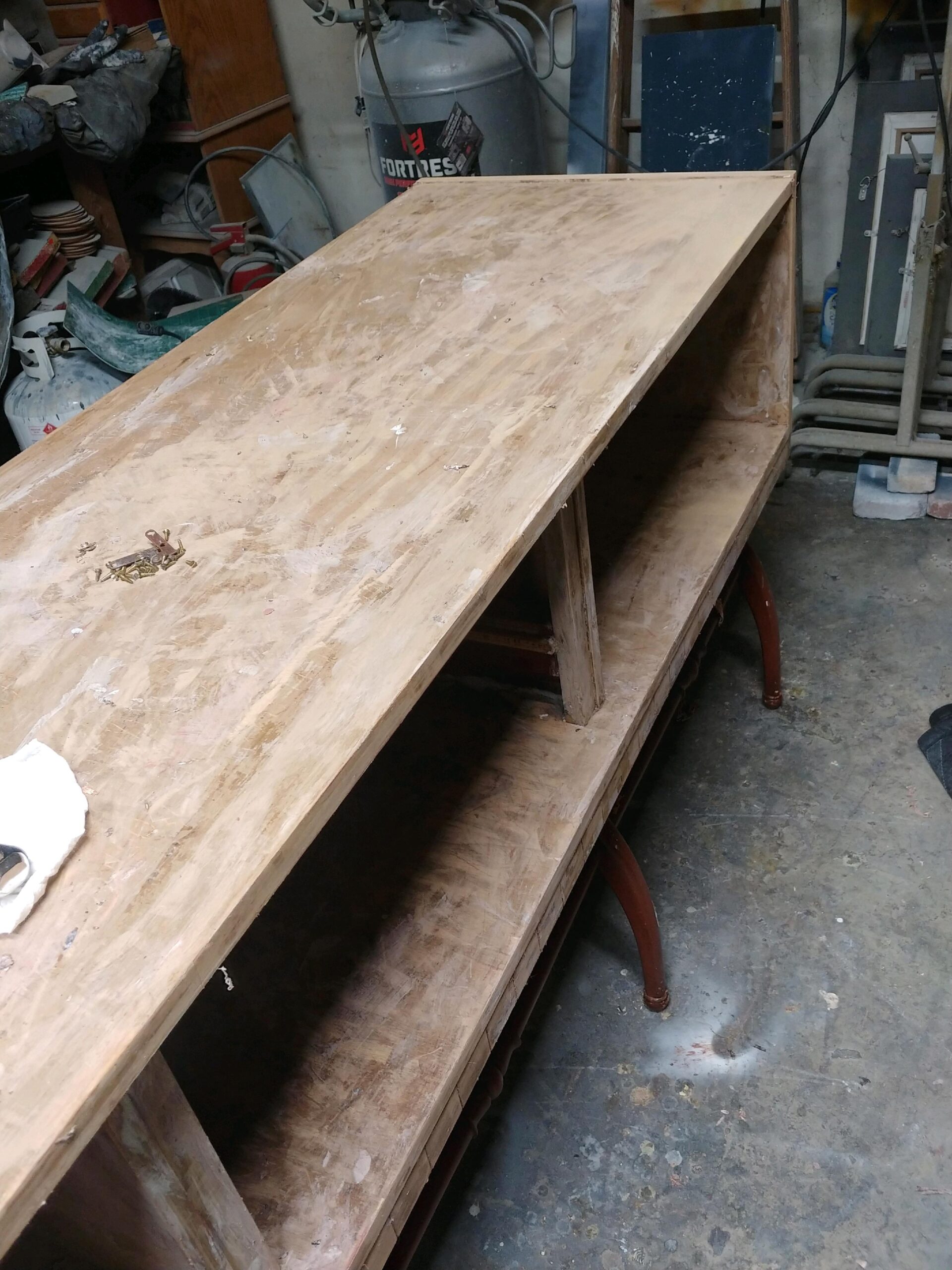 Console table raw and unfinished